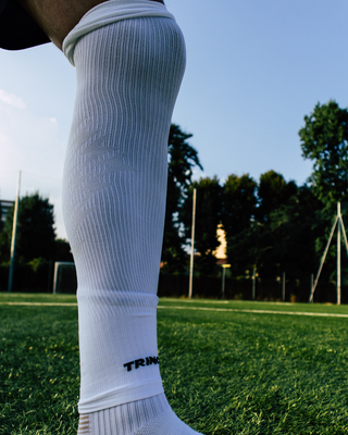 Medias Cortadas de Fútbol Blancas 2.0