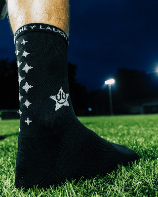 Calcetines Antideslizantes de Fútbol Negros Finos