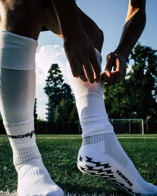 Medias Cortadas de Fútbol Blancas 2.0