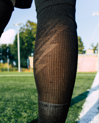 Medias Cortadas de Fútbol Negras 2.0