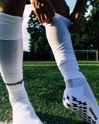 Medias Cortadas de Fútbol Blancas 2.0