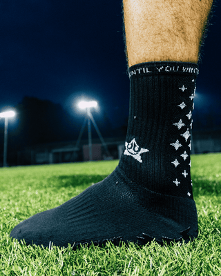 Calcetines Antideslizantes de Fútbol Negros Gruesos