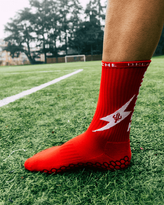 Calcetines Antideslizantes de Fútbol V2 Rojos