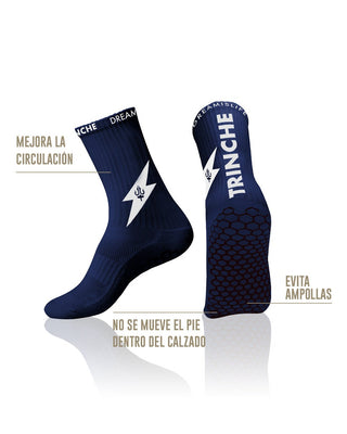 Calcetines Antideslizantes de Fútbol V2 Azul Marino - TrincheBalk