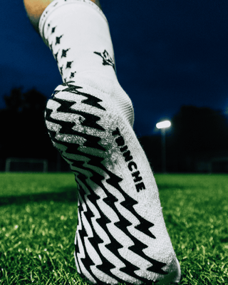 Thin White Football Pro Grip Socks