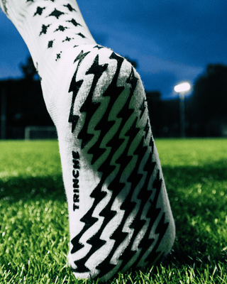  Thick White Pro Grip Football Socks