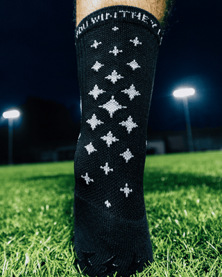 Anti-Rutsch-Fußballsocken Schwarz Dick