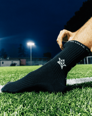  Thick White Pro Grip Football Socks