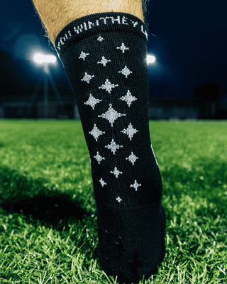 Anti-Rutsch-Fußballsocken Schwarz Dünn