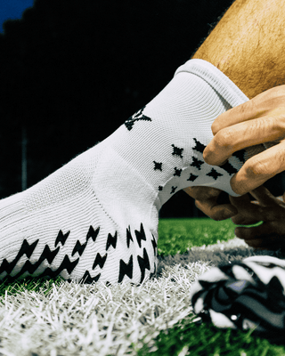 Chaussettes Antidérapantes de Football Blanches Fines