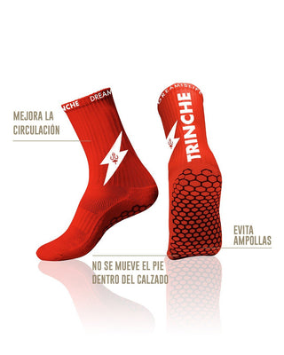 Calcetines Antideslizantes de Fútbol V2 Rojos - TrincheBalk