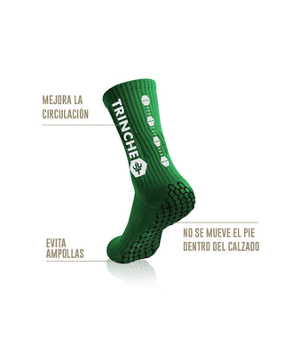 Calcetines Antideslizantes de Fútbol V1 Verdes - TrincheBalk