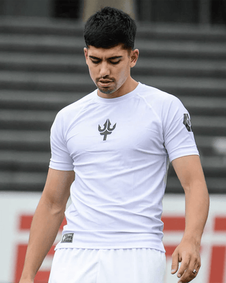 Camiseta Térmica Fútbol Manga Corta Blanca - TrincheBalk